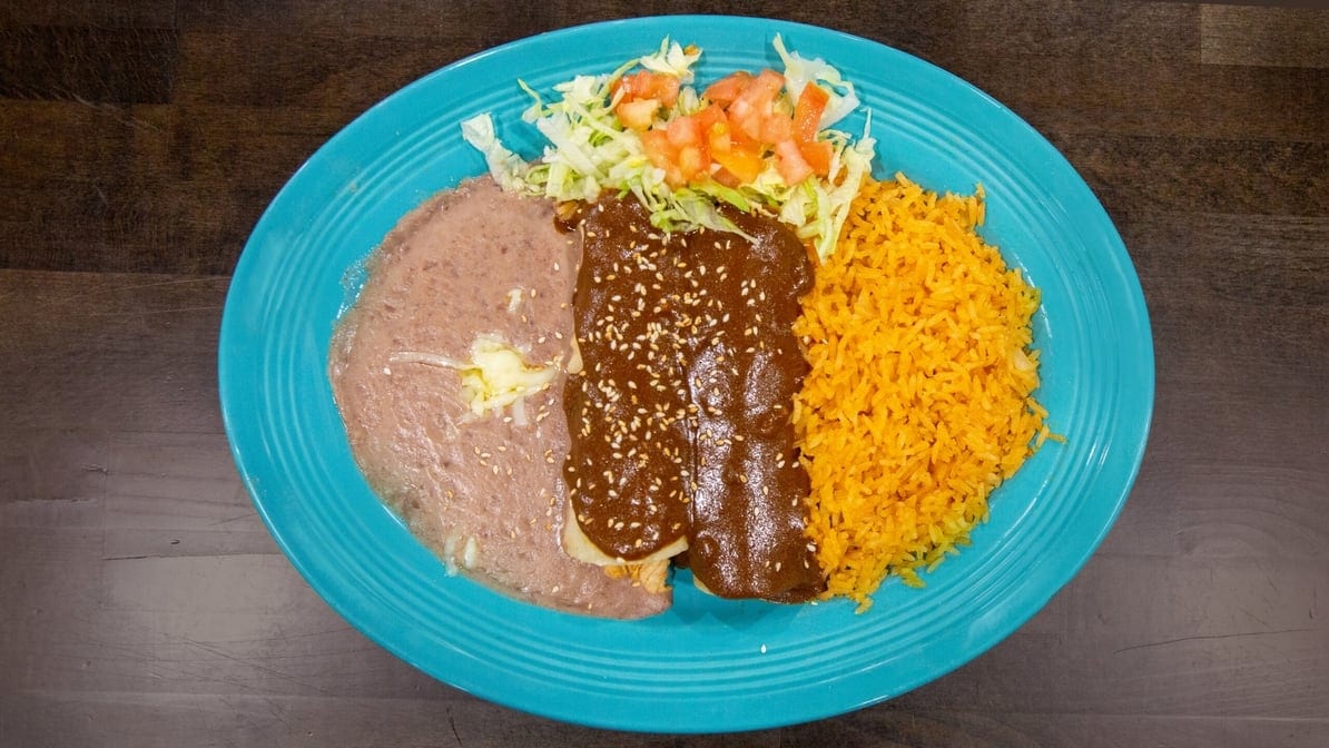 Mole Enchiladas.
