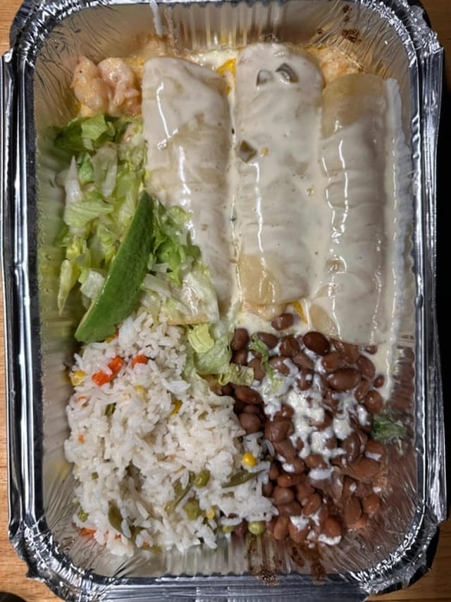 Enchiladas de Camarones.