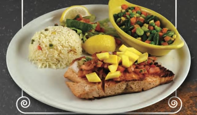 Salmon A La Mexicana.